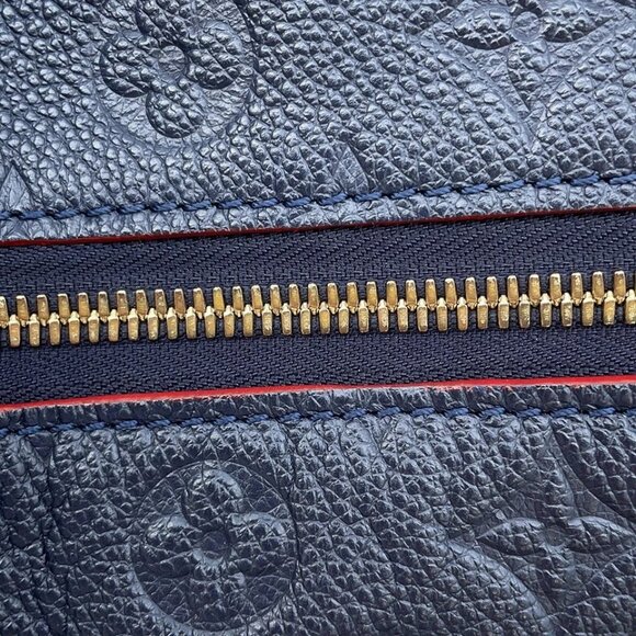 LOUIS VUITTON Pomthieu Size PM Monogram Empreinte Leather Marine Rouge M43721 - Picture 10 of 15